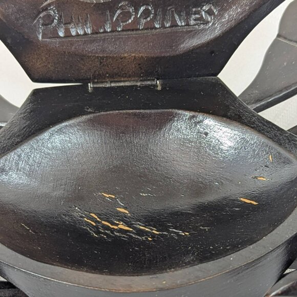 Large hand-carved wooden crab trinket holder from Philippines - 14 inch - Picture 7 of 10